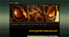 Desktop Screenshot of goniurosaurus.net