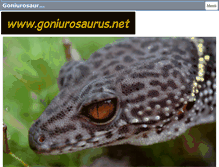 Tablet Screenshot of goniurosaurus.net